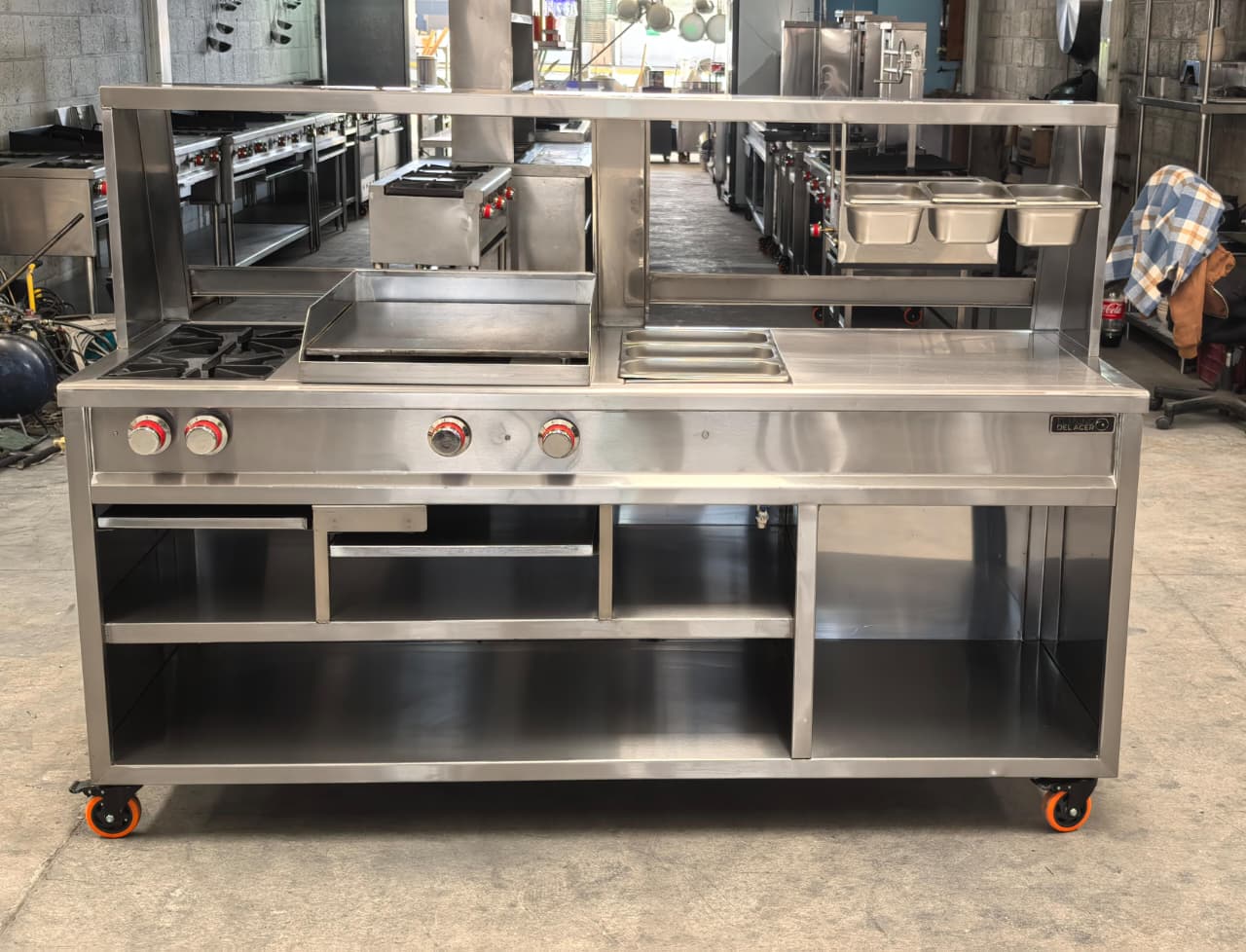 CARRITO COMIDA DE ACERO